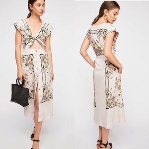 Free People Linvilla midi dress NWOT